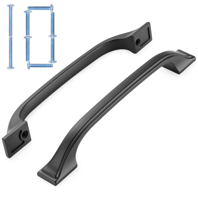KOOFIZO 10 Pack 5 Inch Black Kitchen Cabinet Pulls Matte Black Cabinet Handles Black Cabinet Hardware for Kitchen Cabinets 1958 Drawer Dresser Cupboard Bedroom - Image 1